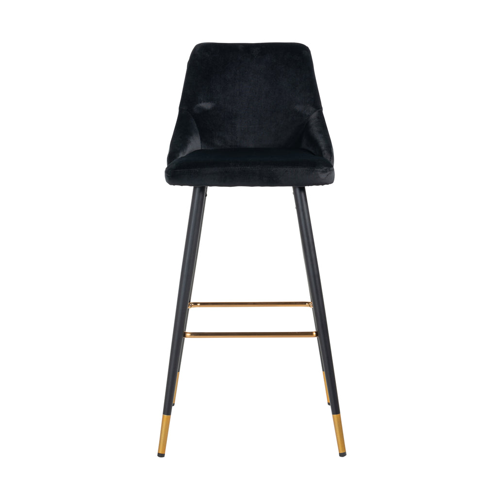 Barstool Imani en velours noir