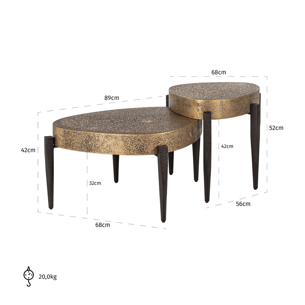 Salontisch Marquee Set von 2
