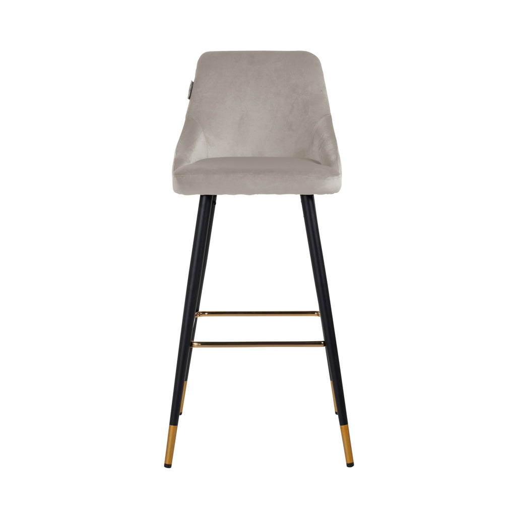 Barstuhl Imani khaki Samt