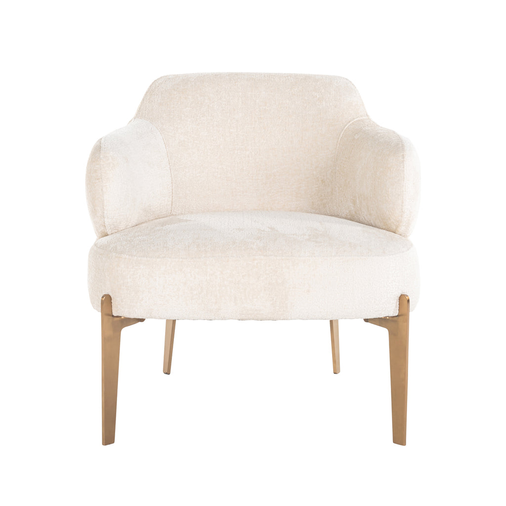 Sessel Venus weiße Chenille