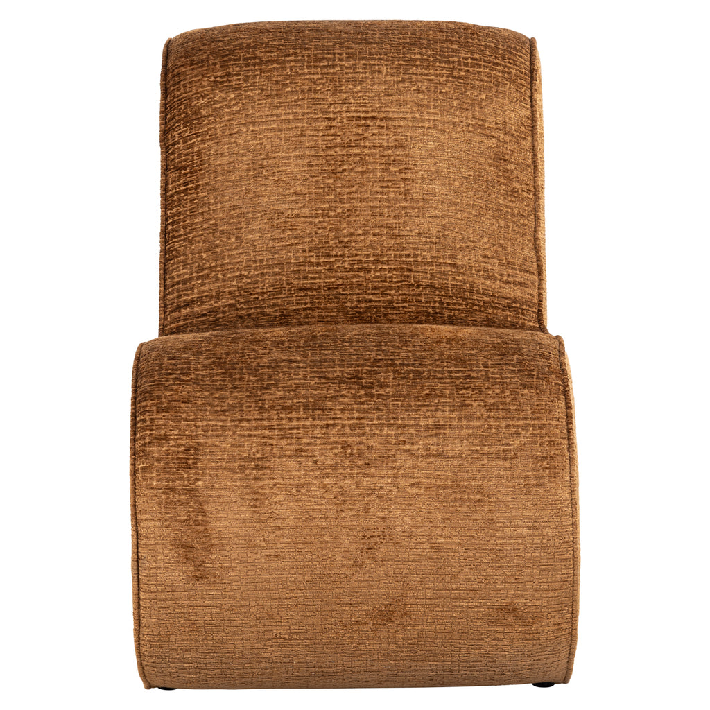 Fauteuil Frankie cognac fusion