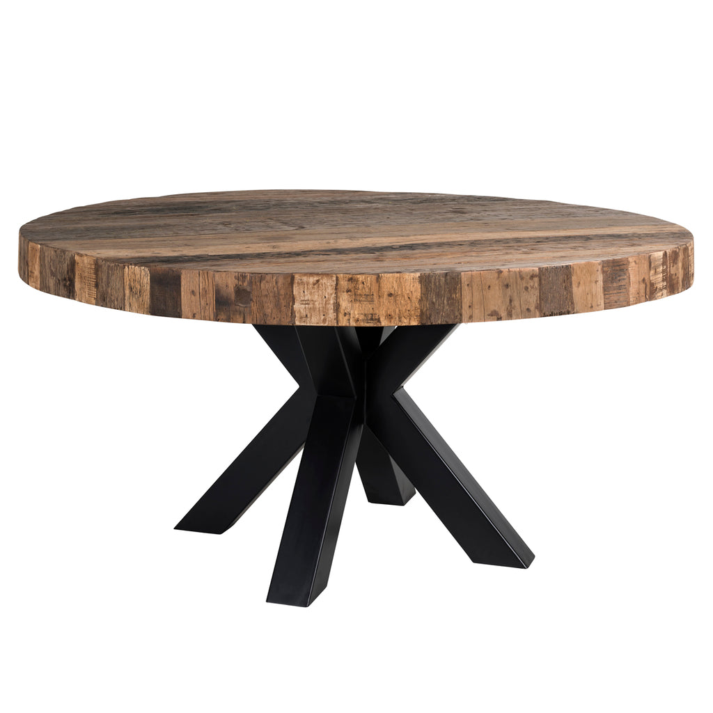 Esstischbein X-Bein Bodhi schwarz