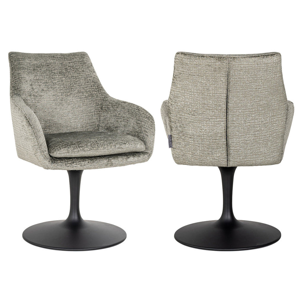 Fauteuil pivotant Marlon fusion de thym