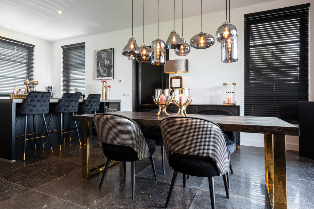 Barstool Imani en velours noir