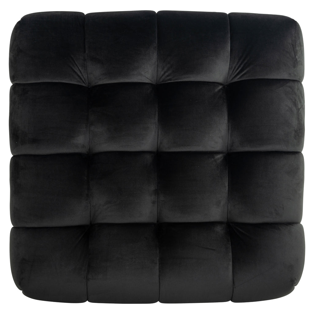 Pouf Huxley anthracite velvet