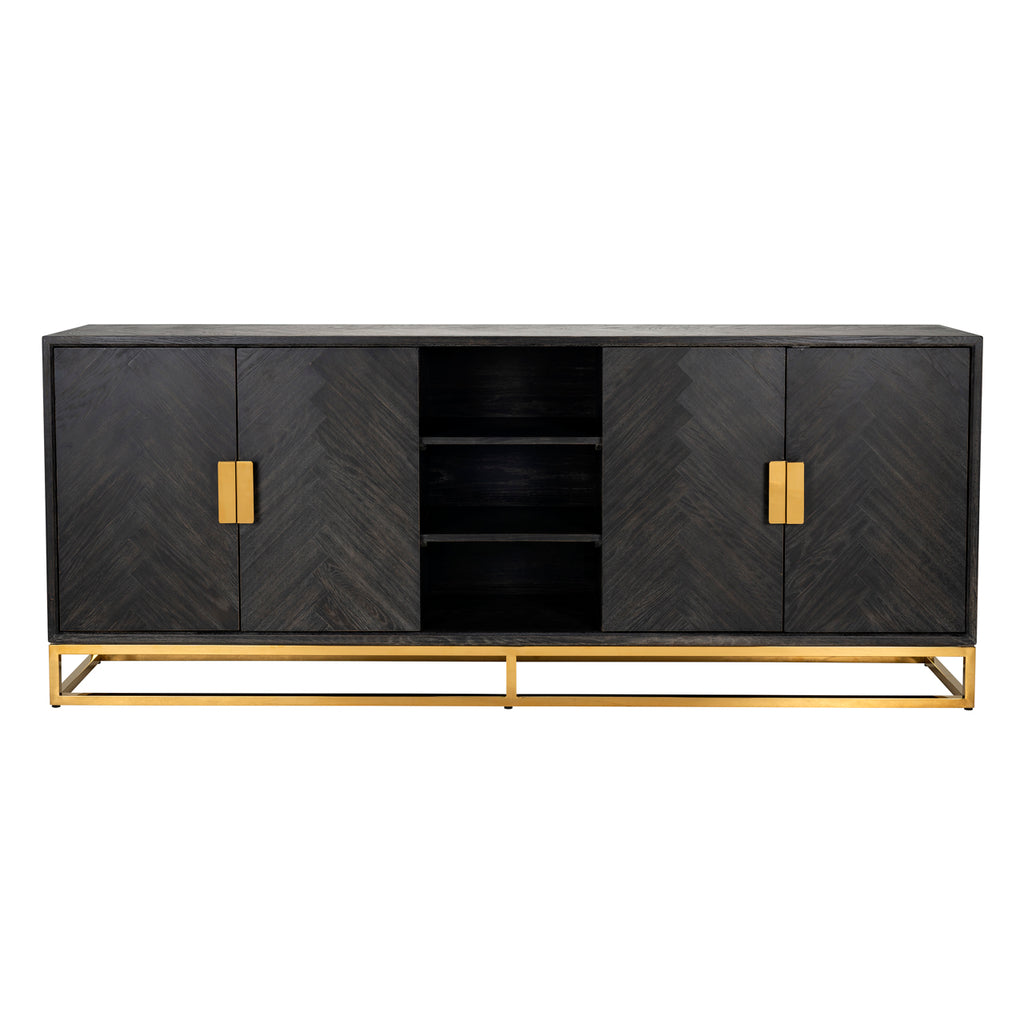 Buffet Blackbone gold 4 portes + compartiment ouvert