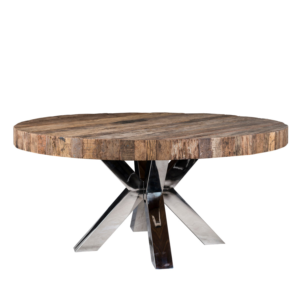 Esstischbein X-Bein Bodhi Silber