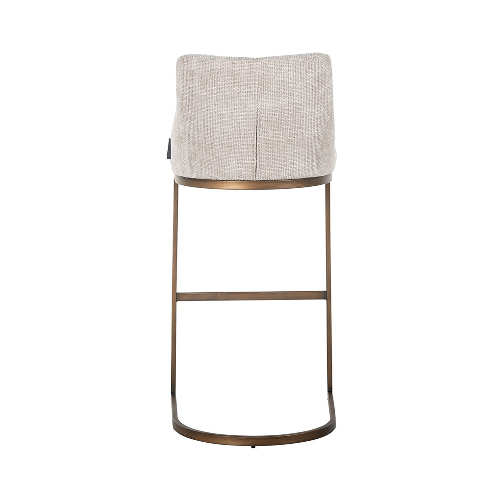 Barstoel Bolton natural renagade / brushed gold