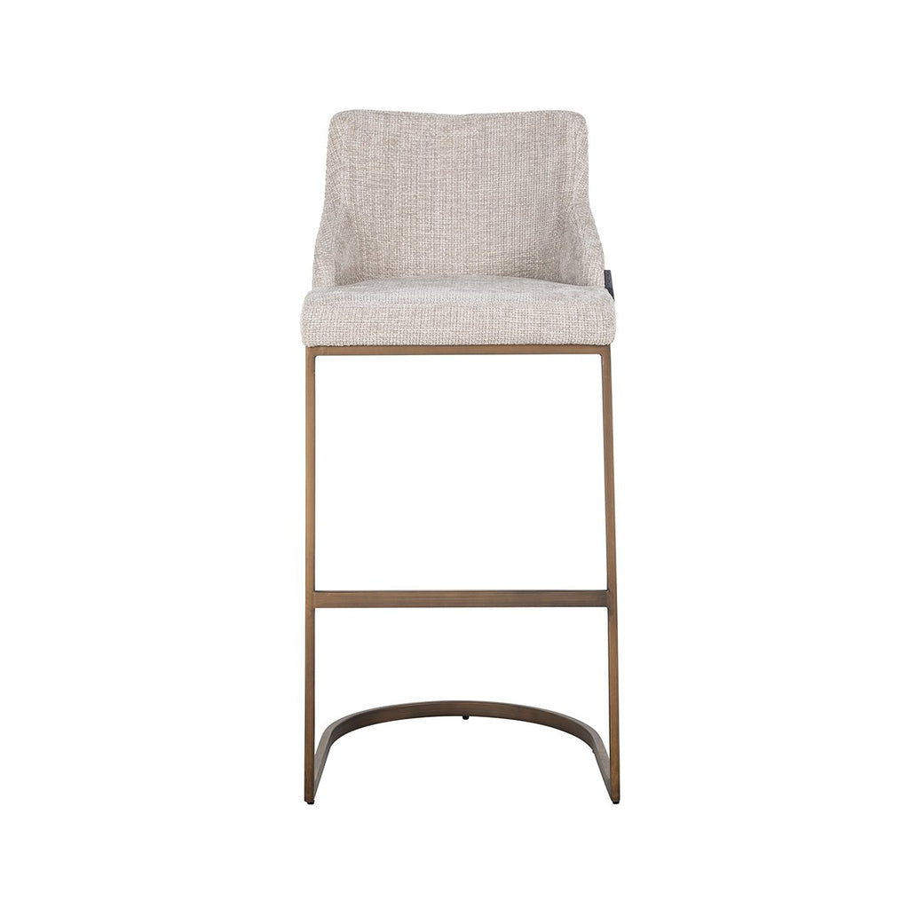 Barstoel Bolton natural renagade / brushed gold