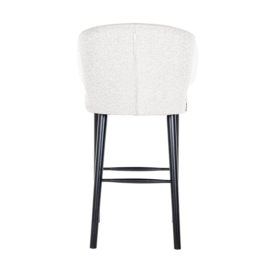 Barstuhl Indigo weiß Bouclé