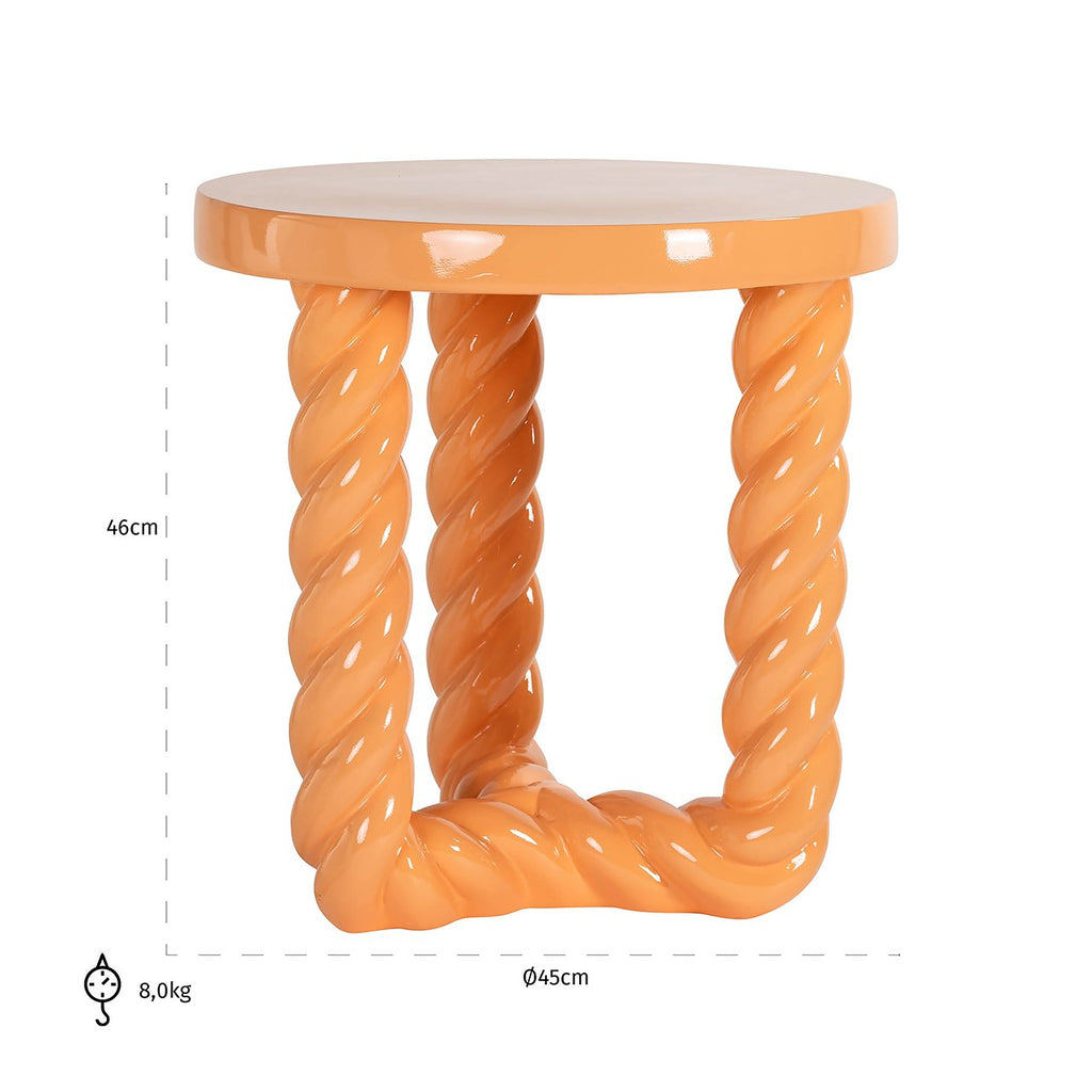 Rosly orange side table