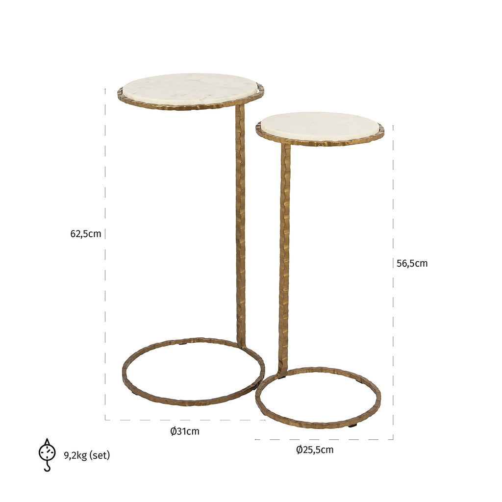 Beistelltisch Scofieldset von 2 ()