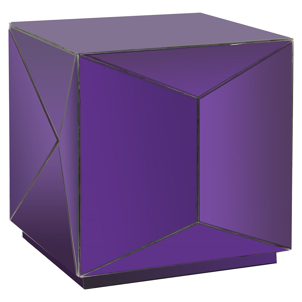 Shifra side table mirror purple ()