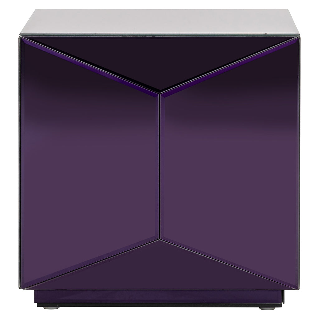 Shifra side table mirror purple ()