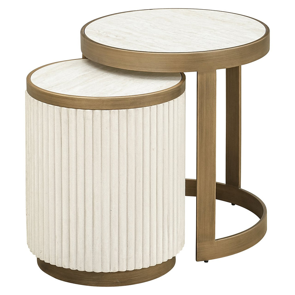 Tivoli side table set of 2 (White)