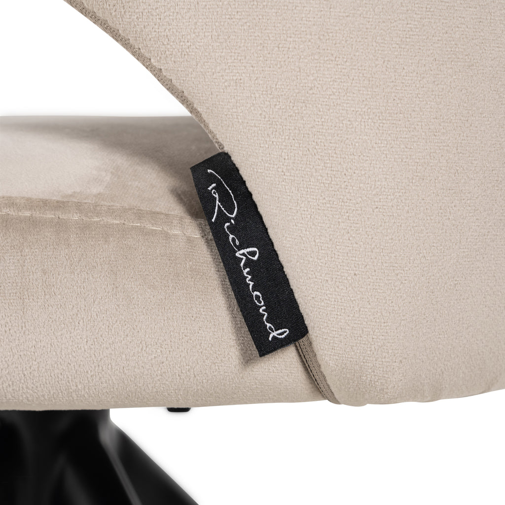 Draaistoel Milly khaki velvet