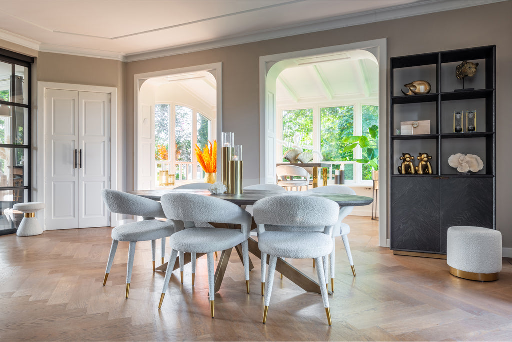 Eettafel Blackbone Messing oval 230