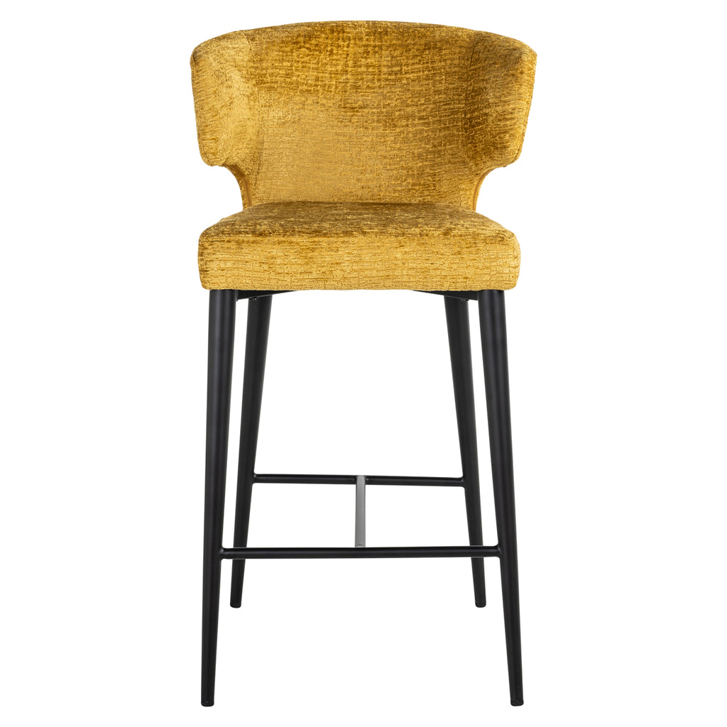 Tabouret de comptoir Taylor fusion moutarde