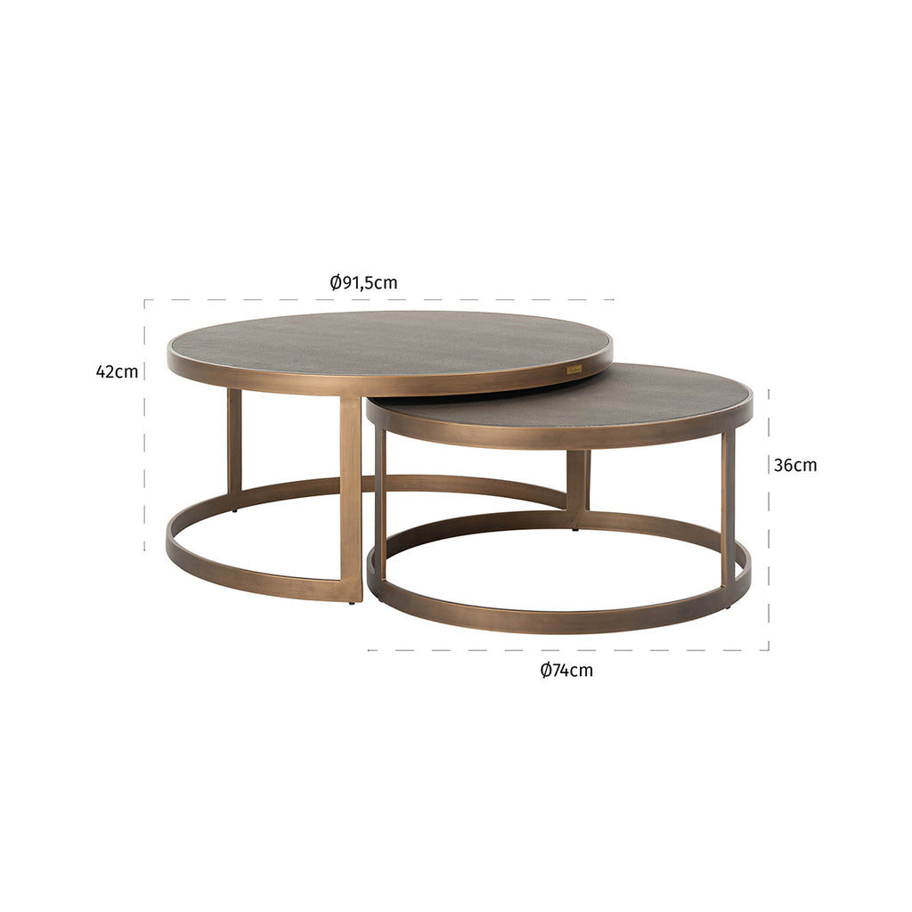 Salontisch Bloomville Set von 2