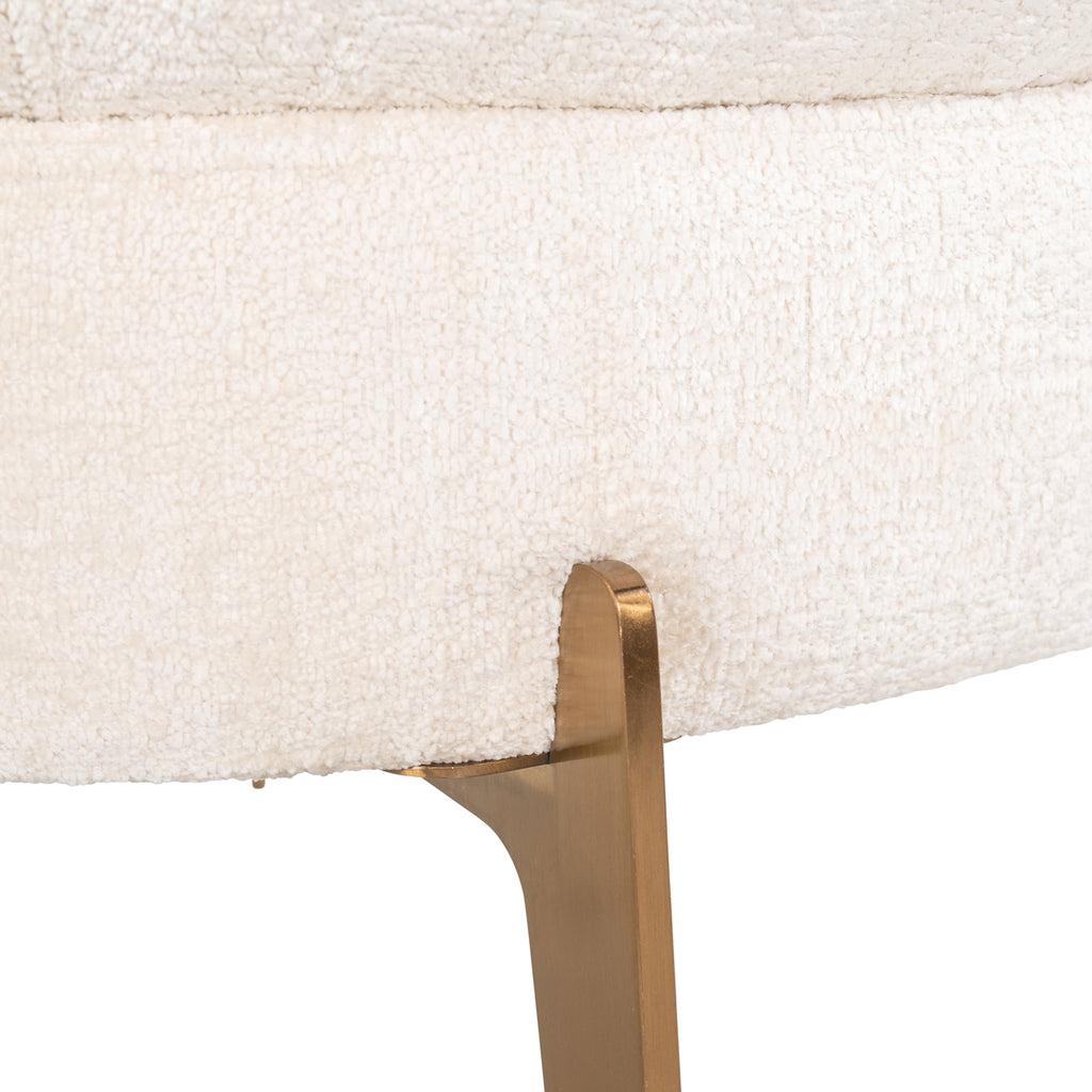 Sessel Venus weiße Chenille