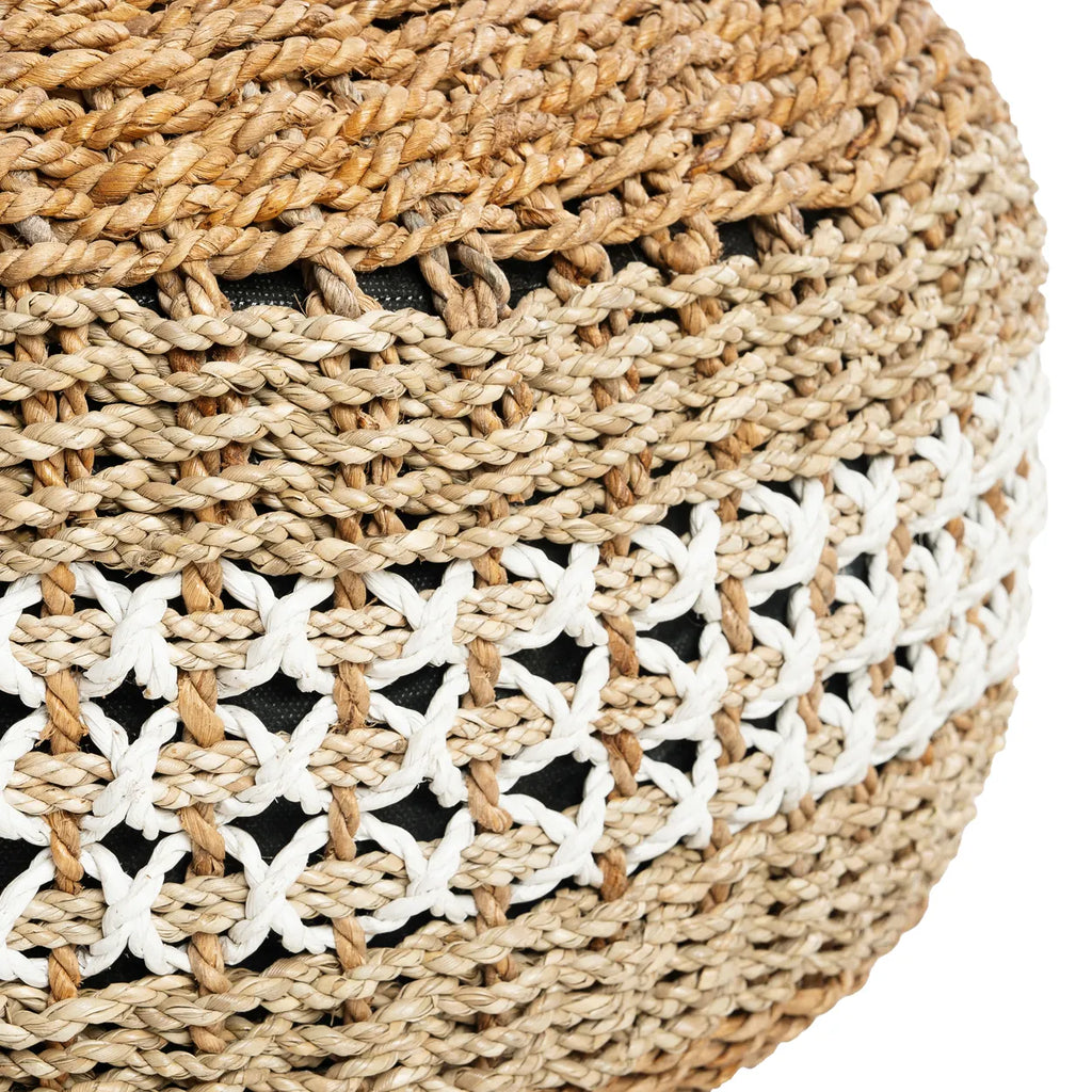 Der Makramee Pouf