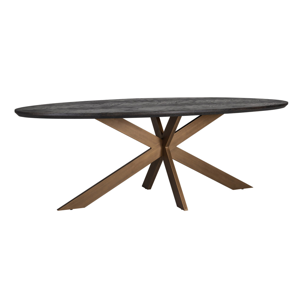 Eettafel Blackbone Messing oval 260
