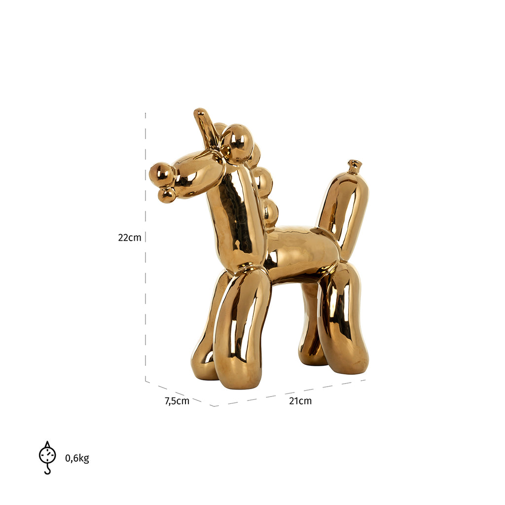 Dekorationsobjekt Balloonicorn gold (Gold)