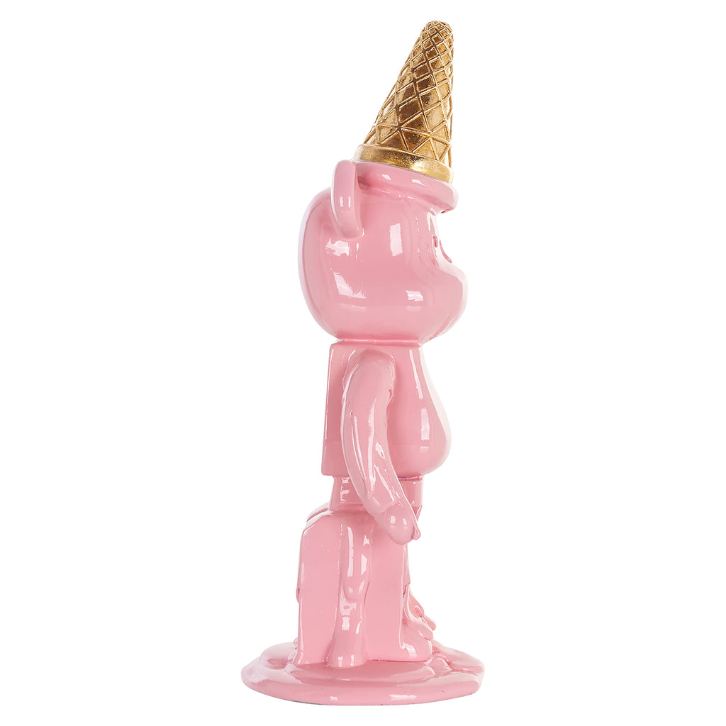 Deco object icebear pink