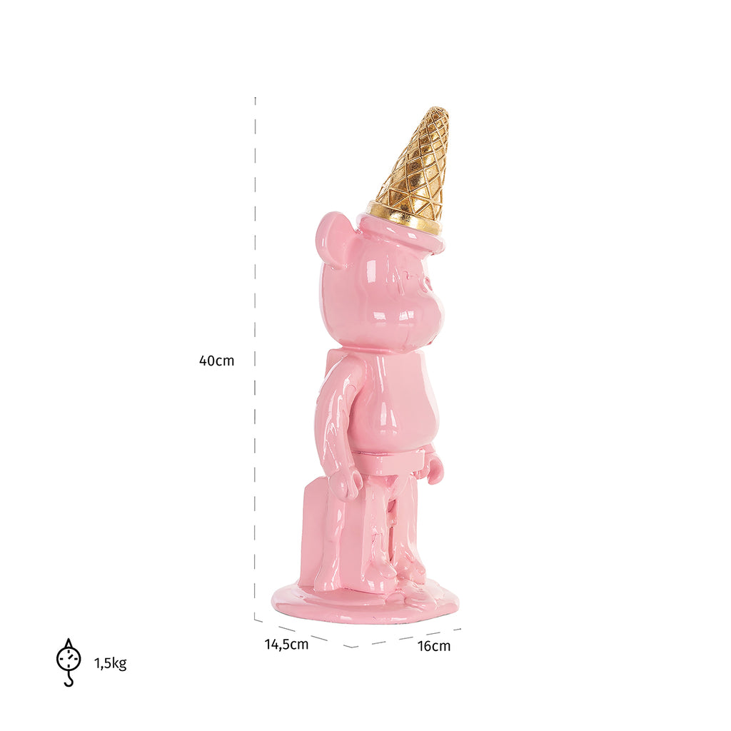 Dekorationsobjekt Eisbär rosa