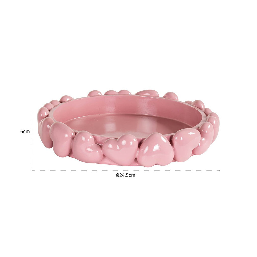 Tray Suzie hearts (Pink)