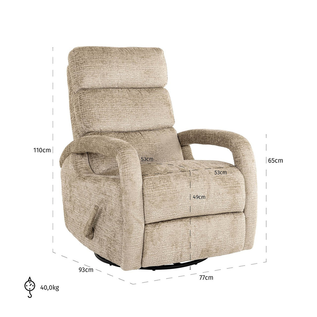 Draaifauteuil Denvi Wüstenfusion (Fusion 109 Wüste)