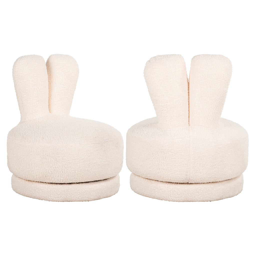Kinderstoel Bunny white teddy