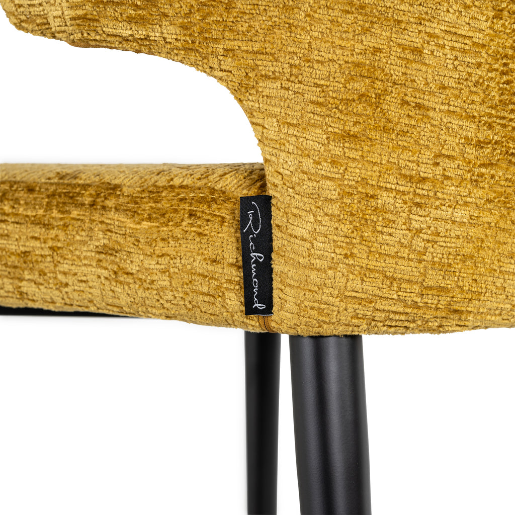Tabouret de comptoir Taylor fusion moutarde