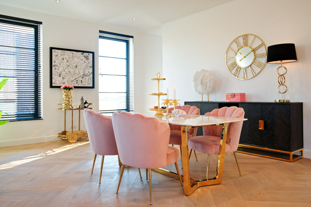 Buffet Blackbone gold 4 portes + compartiment ouvert