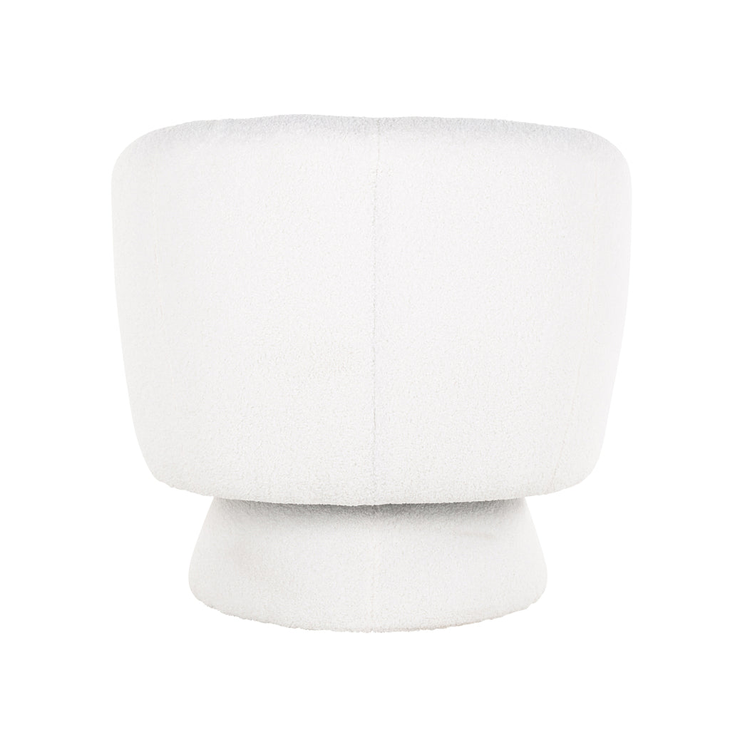 Draaifauteuil Senna white furry