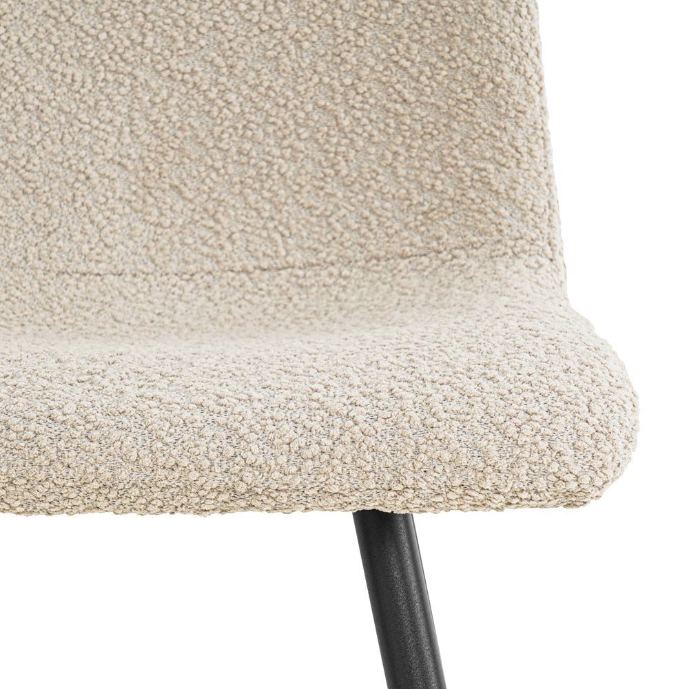 Eetkamerstoel Brasilia Bouclé Taupe
