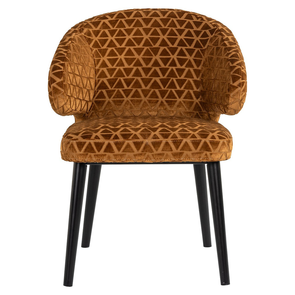 Chaise de salle à manger Triangle or indigo (Triangle 2013 vieil or)