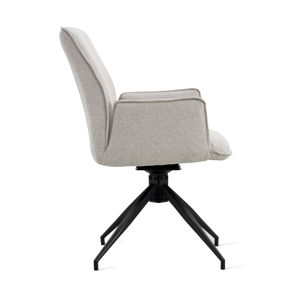 Chaise de salle à manger Jill Linnen Beige