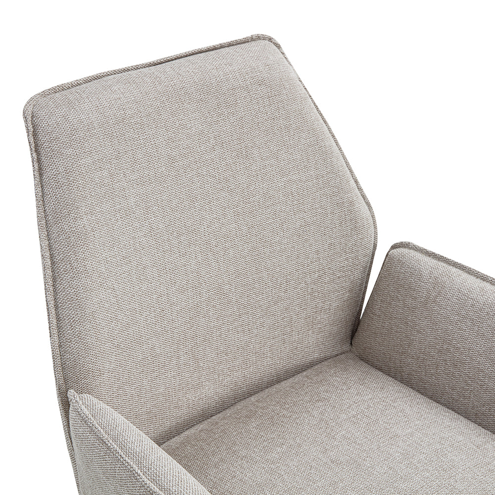 Chaise de salle à manger Jill Linnen Beige