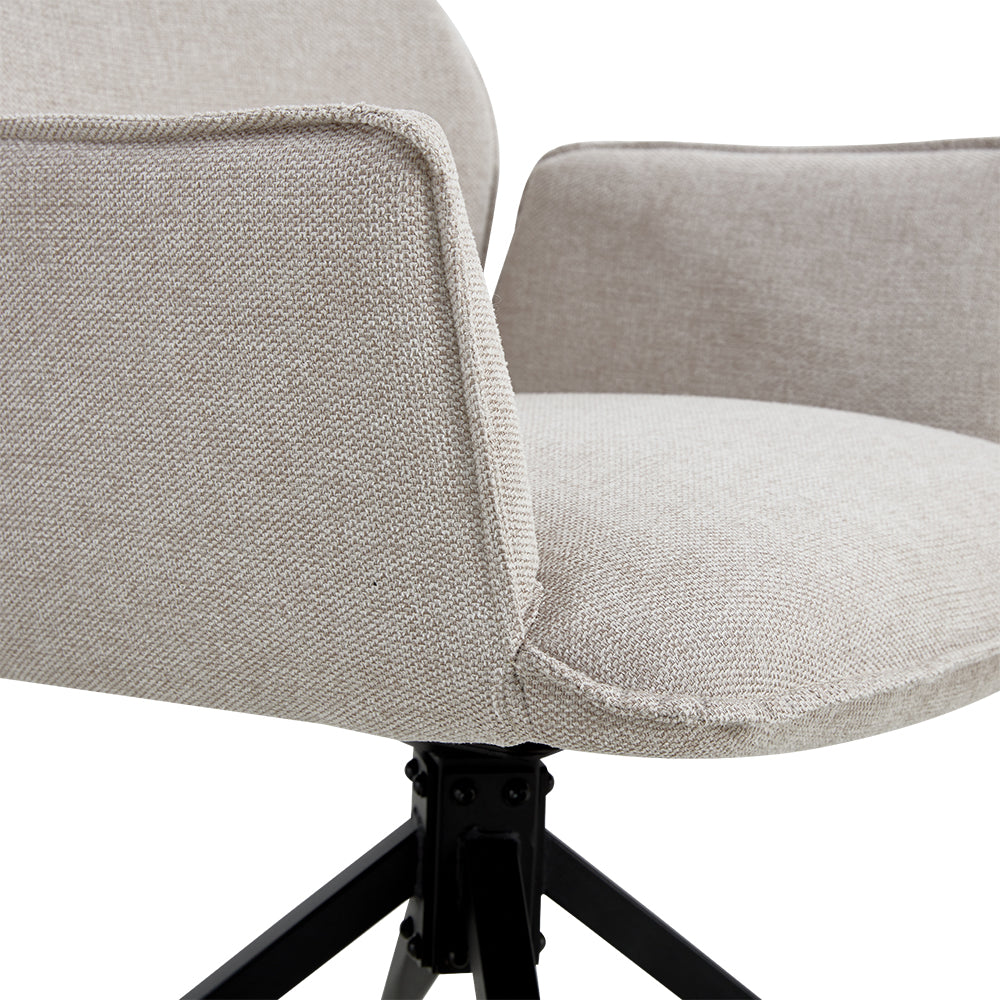 Chaise de salle à manger Jill Linnen Beige