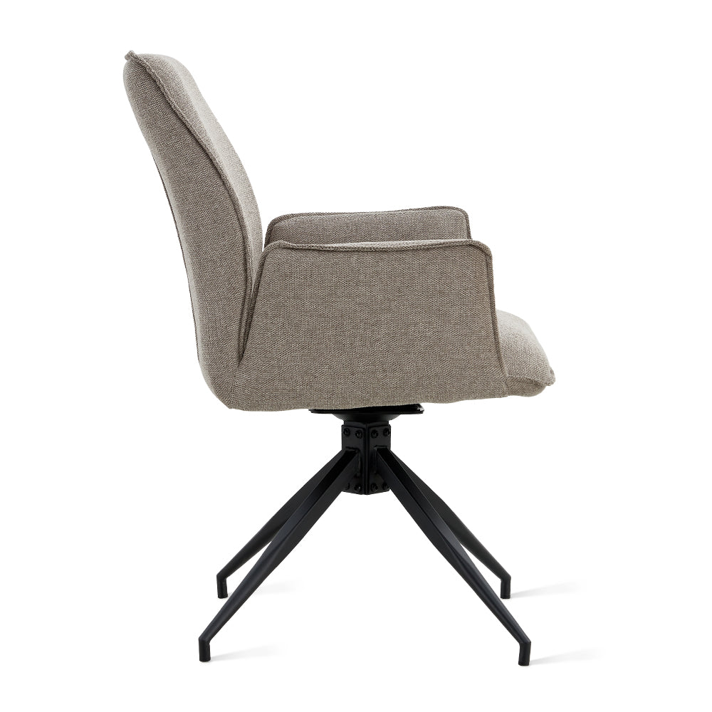 Chaise de salle à manger Jill Linnen Taupe