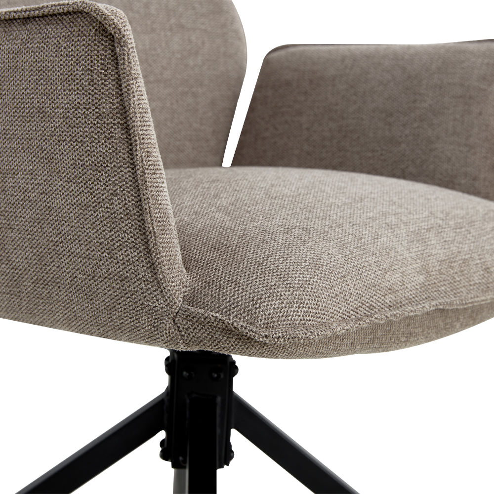 Chaise de salle à manger Jill Linnen Taupe