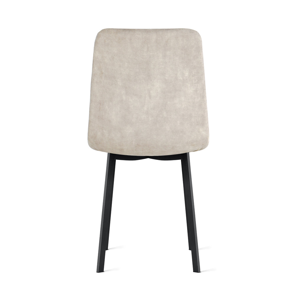 Chaise de salle à manger Minsk Velours Taupe