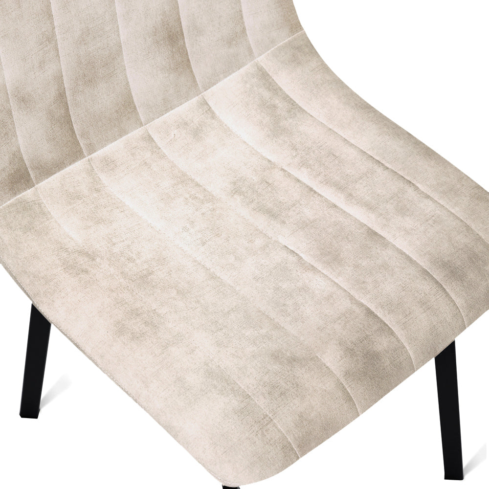 Chaise de salle à manger Minsk Velours Taupe