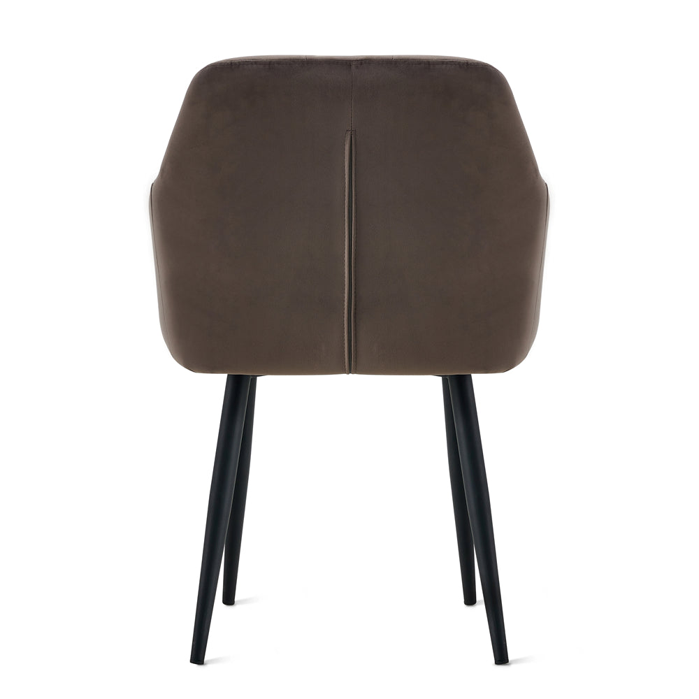 Eetkamerstoel Praia Velvet Antraciet