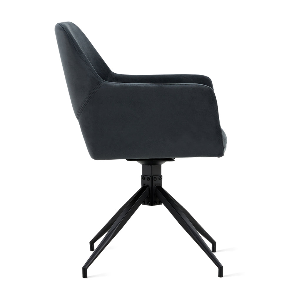 Eetkamerstoel Tess Velvet Antraciet