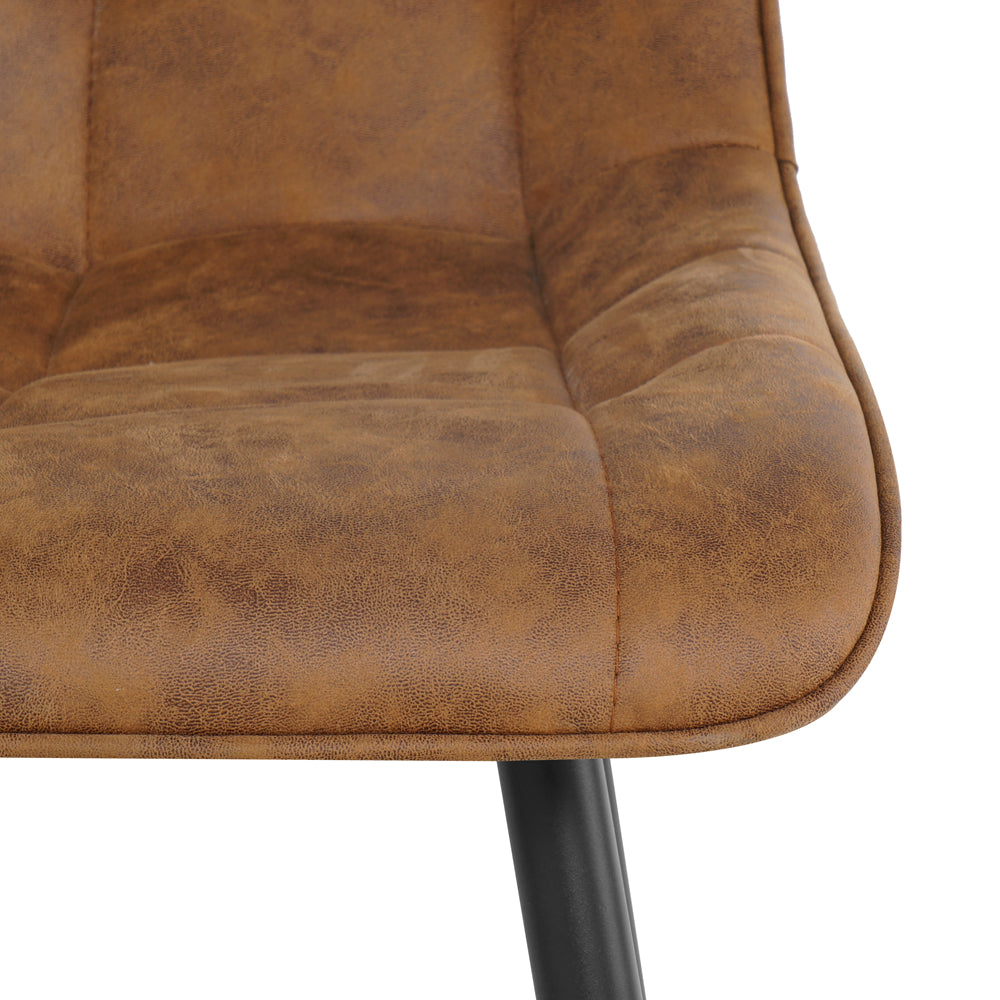Eetkamerstoel Thimphu Microleder Cognac