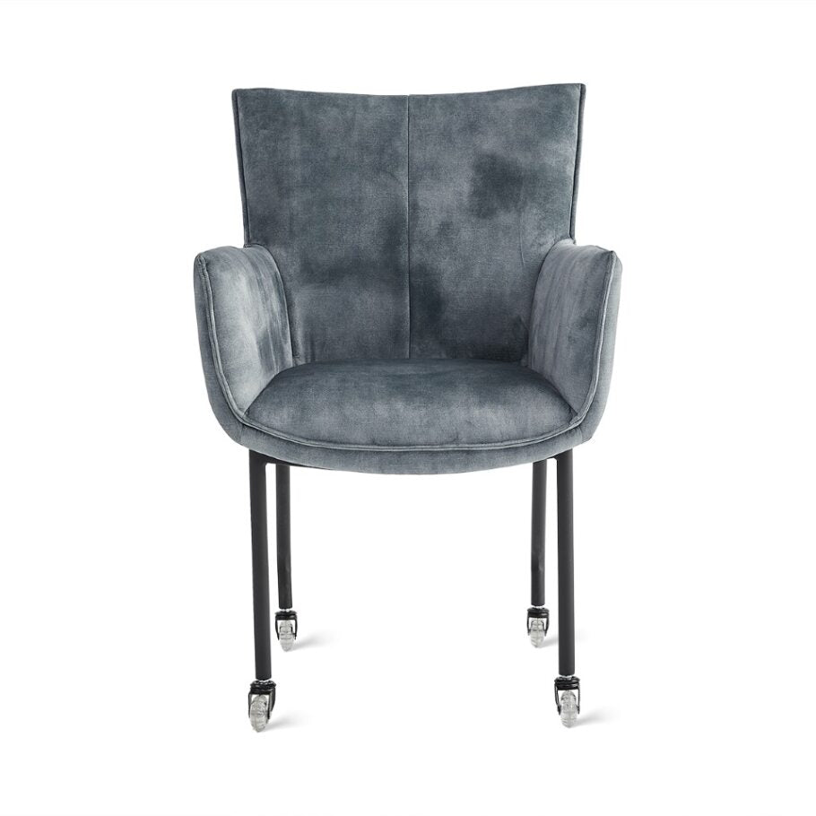 Dining Chair Thomas - Velvet Petrol
