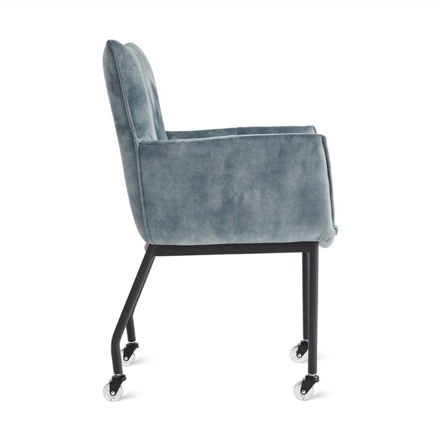 Dining Chair Thomas - Velvet Petrol