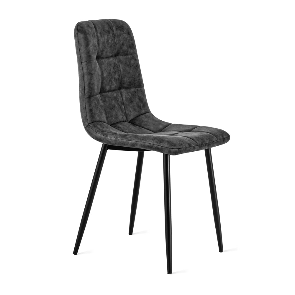 Chaise de salle à manger Yerevan Microcuir Anthracite